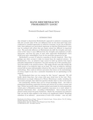 Hans Reichenbach's Probability Logic