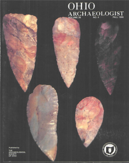 ARCHAEOLOGIST VOLUME 36 FALL 1986 the Archaeological Society of Ohio