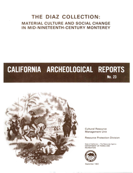 The Diaz Collection: Material Culture and Social Change in Mid-Nineteenth-Century Monterey