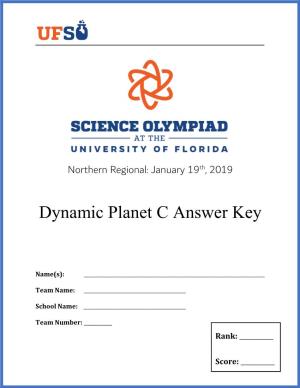 Dynamic Planet C Answer Key