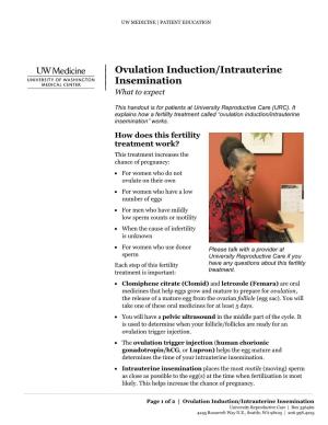 Ovulation Induction/Intrauterine Insemination” Works