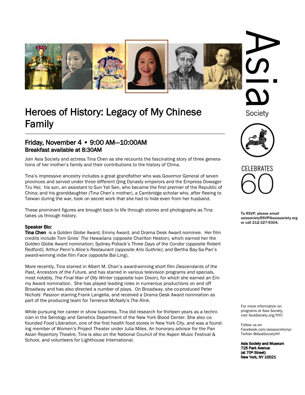 Heroes of History: Legacy of My Chinese Family