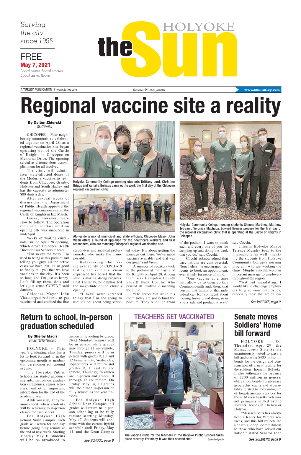 Regional Vaccine Site a Reality by Dalton Zbierski Staff Writer