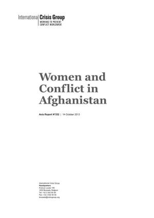Women and Conflict in Afghanistan