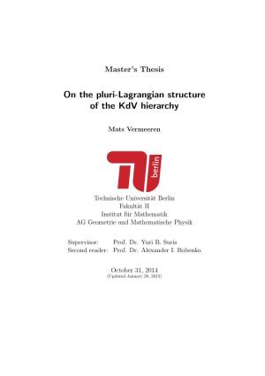 On the Pluri-Lagrangian Structure of the Kdv Hierarchy