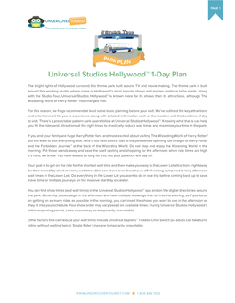 Universal Studios Hollywood™ 1-Day Plan