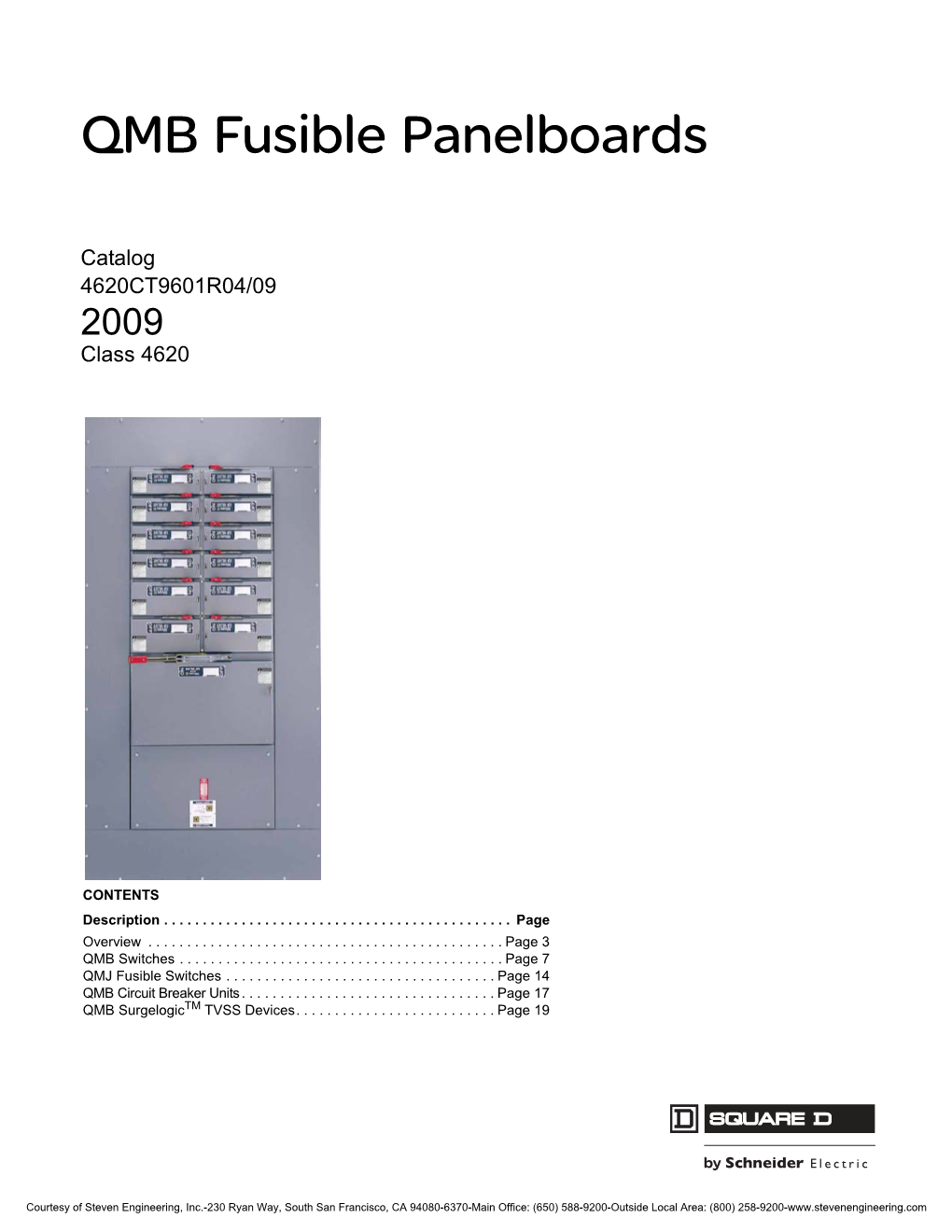 Schneider Electric QMB Fusible Panelboards