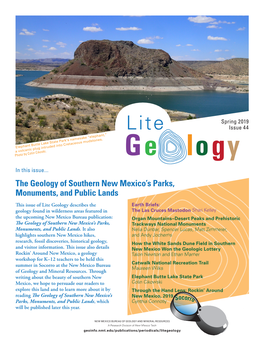 Lite Geology 44: Southern New Mexico's Parks, Monuments, And