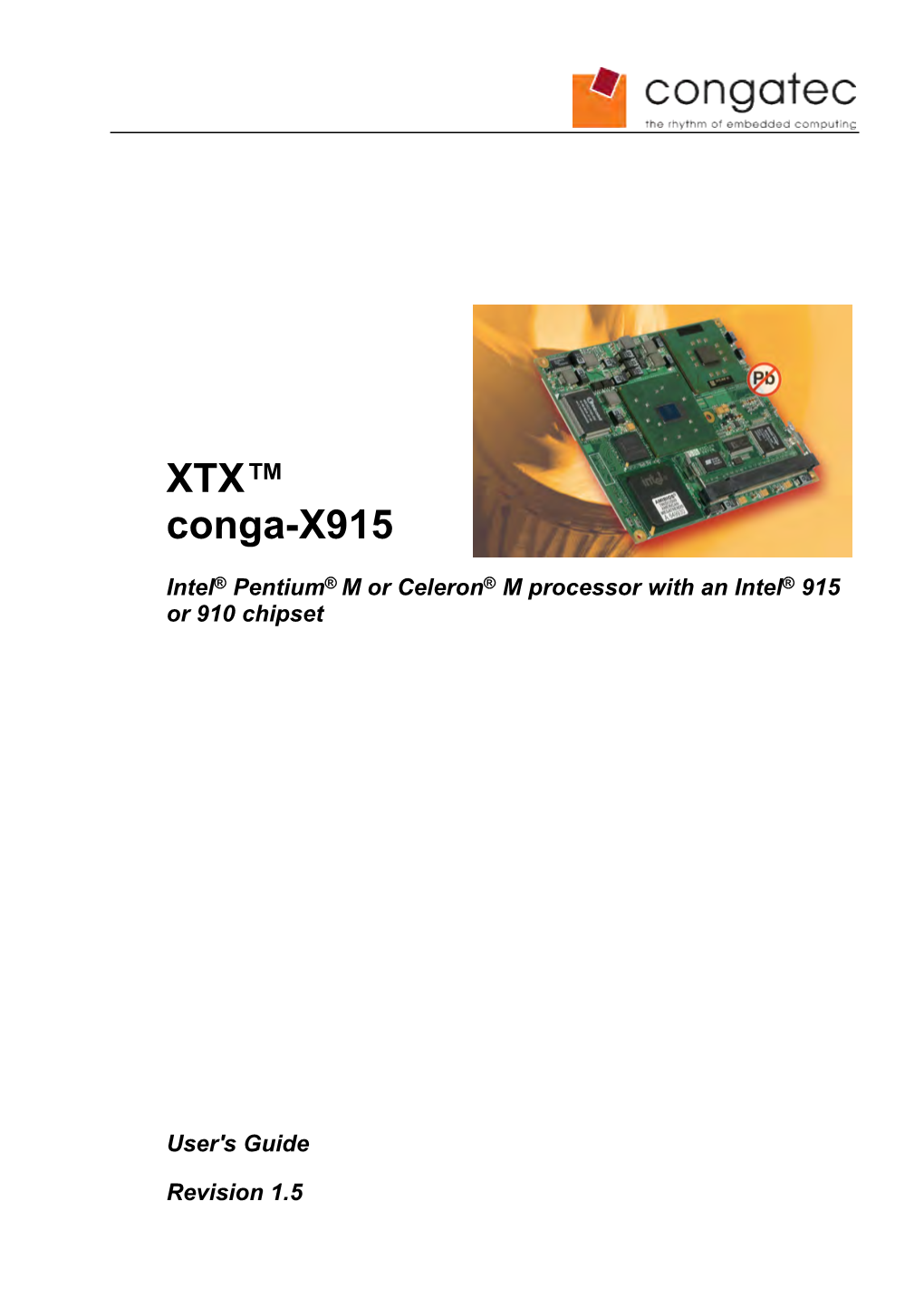 User's Guide Conga-X915