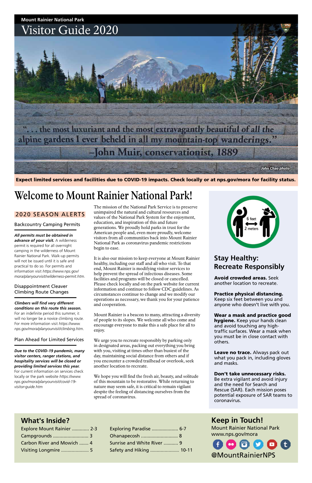 Mount Rainier Visitor Guide 2020