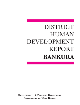 District Human Development Report Bankura