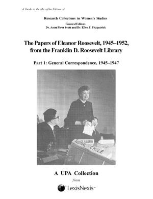 The Papers of Eleanor Roosevelt, 1945-1952, from the Franklin D
