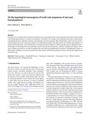 On the Topological Convergence of Multi-Rule Sequences of Sets and Fractal Patterns