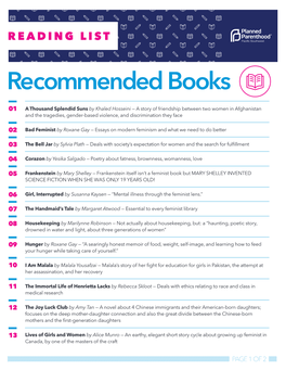 Recommended Books