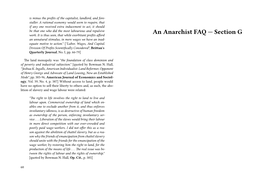 An Anarchist FAQ — Section G an Unnatural Stimulus, in Mere Wages We Have an Inad- Equate Motive to Action." ["Labor, Wages, and Capital