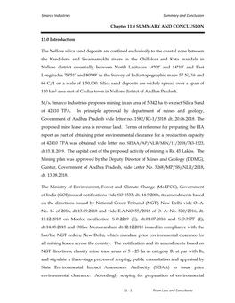 Chapter 11.0 SUMMARY and CONCLUSION 11.0 Introduction