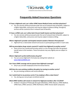 Frequently Asked Insurance Questions