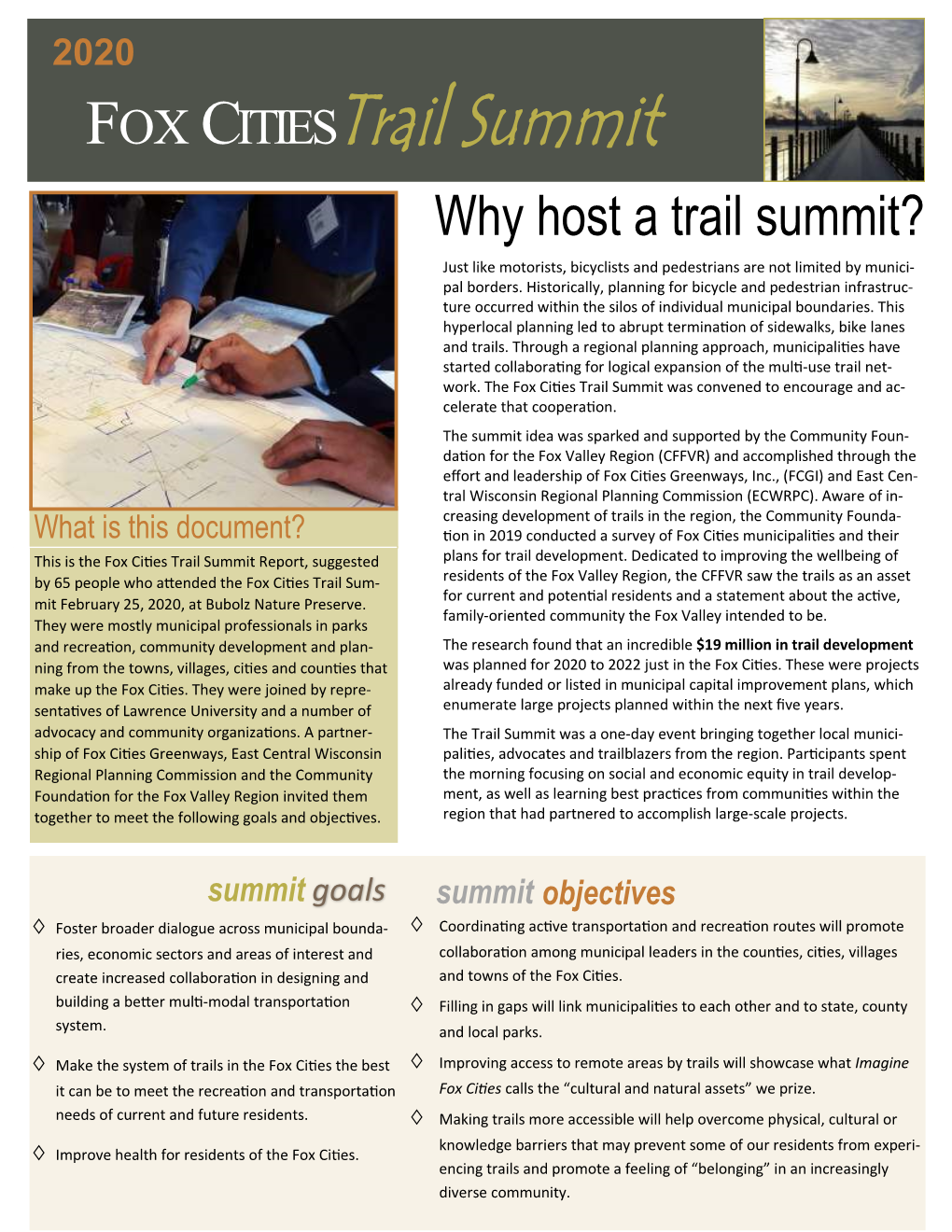 2020 Fox Cities Trail Summit Report