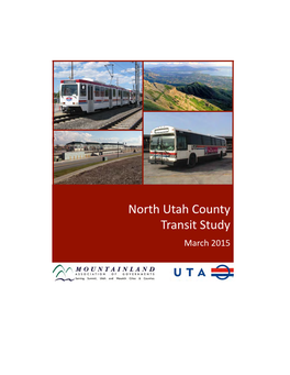 Northern Utah County Transit Study (NUCTS)