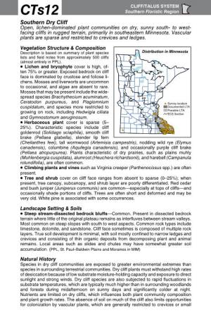 Cts12 Southern Dry Cliff Factsheet