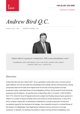 Andrew Bird Q.C