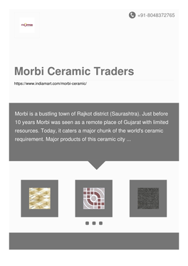 Morbi Ceramic Traders