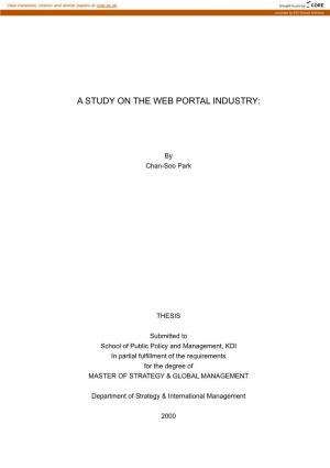 A Study on the Web Portal Industry