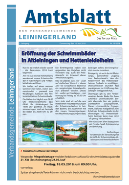 Verbandsgemeinde Leiningerland, 67269 Grünstadt, Industriestr