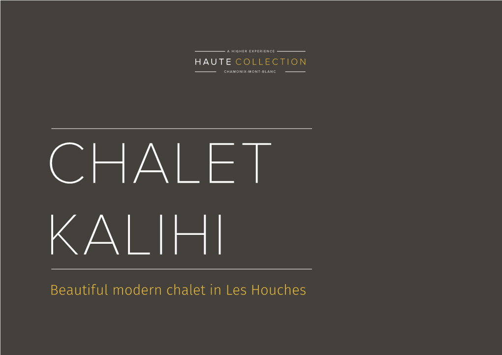 Beautiful Modern Chalet in Les Houches CHALET KALIHI CHALET KALIHI