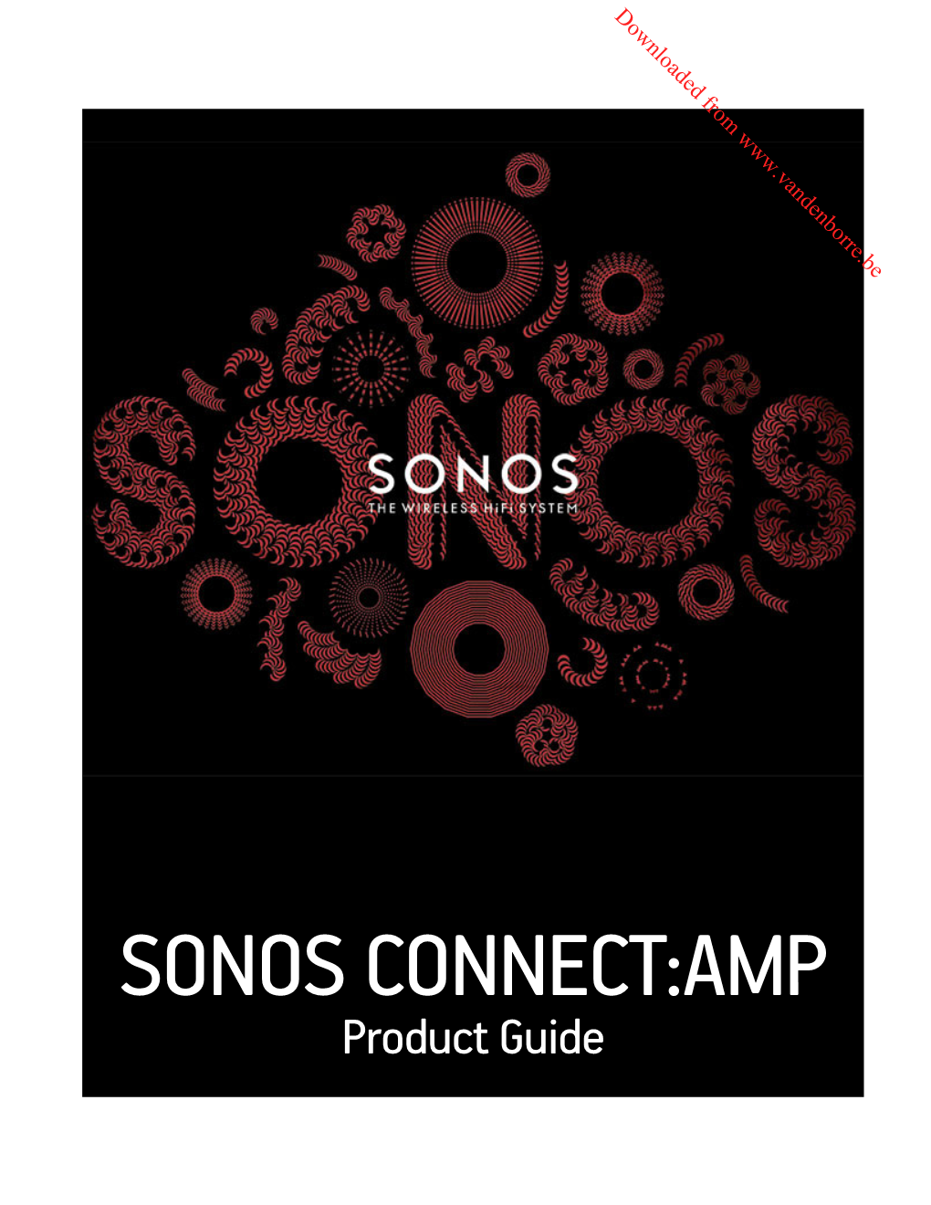 SONOS CONNECT:AMP Product Guide Downloaded From