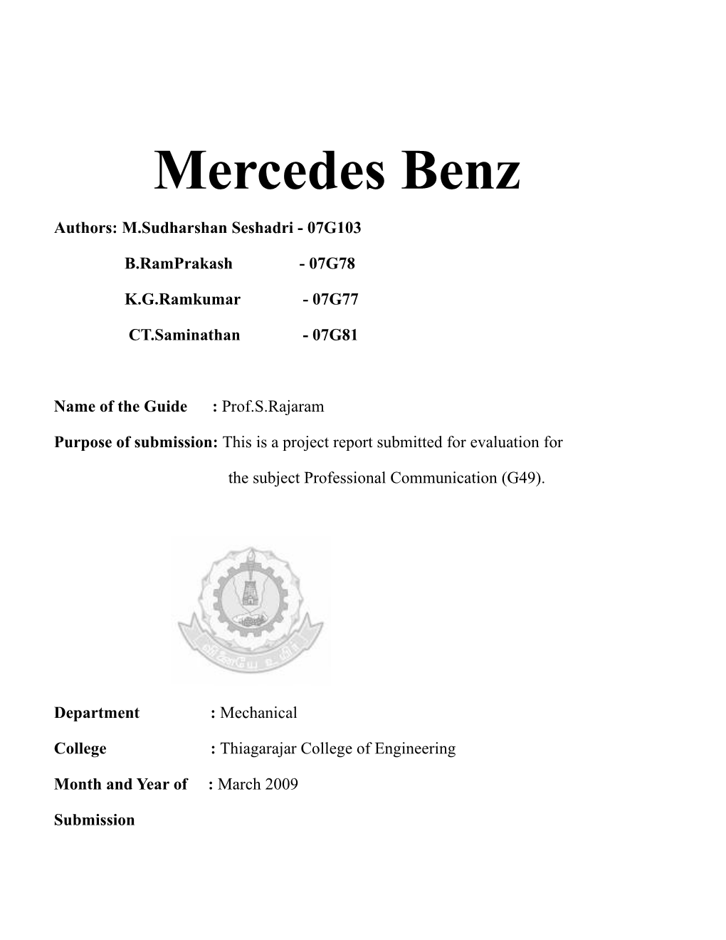 Mercedes Benz