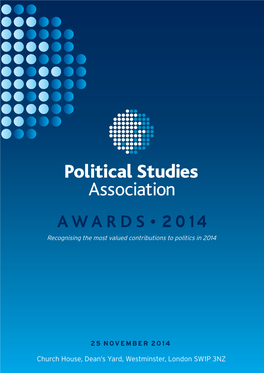 Download the PSA Awards 2014 Programme