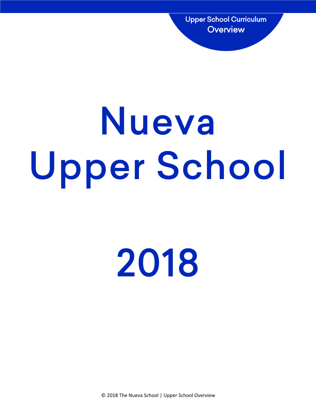 Nueva Upper School 2018