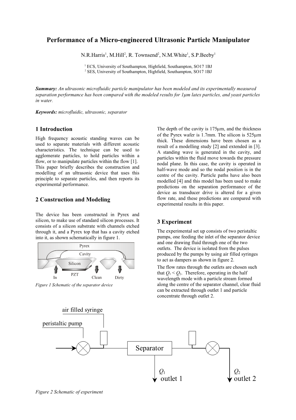 Title of Contribution to Eurosensors XVII