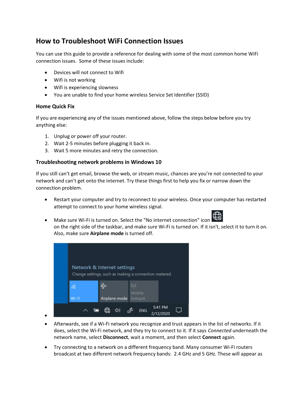 How to Troubleshoot Wifi Connection Issues