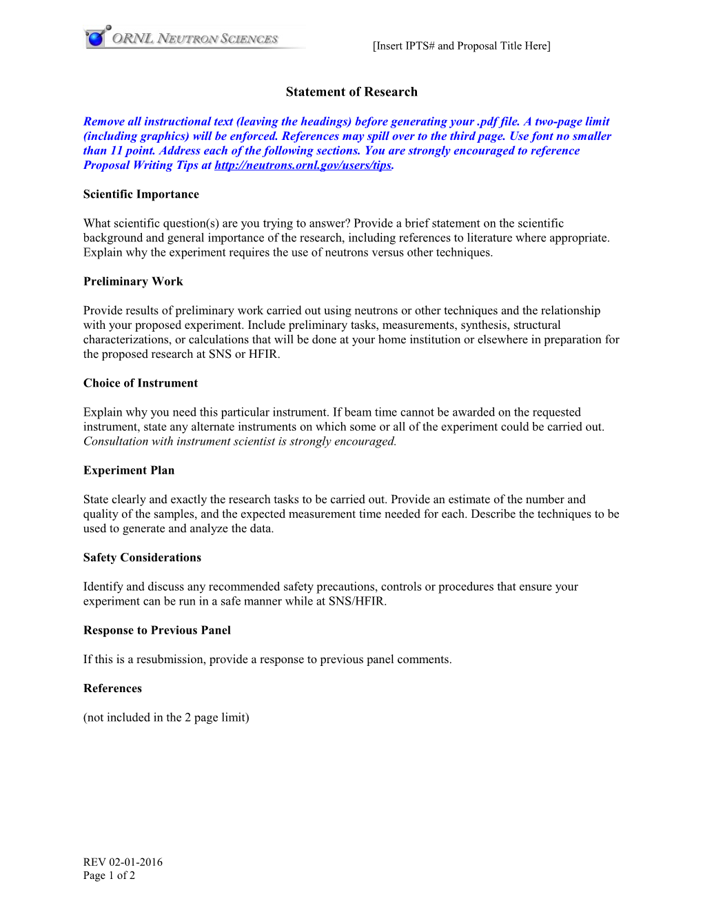 Neutron Scattering Sciences Division