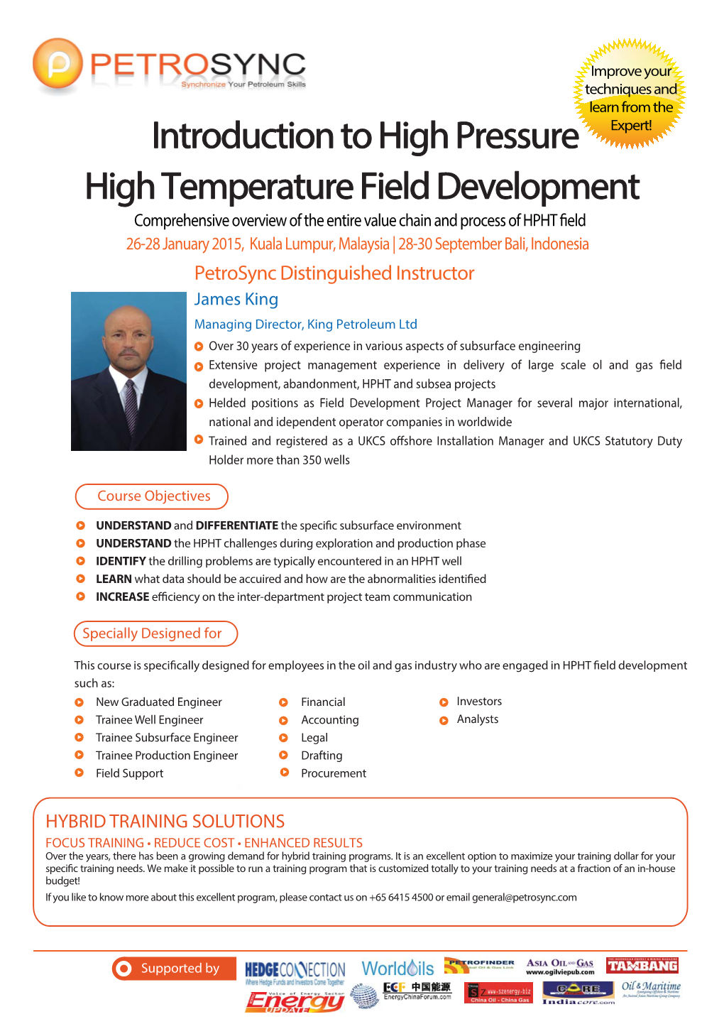 PETROSYNC-Introduction to HPHT Field Development by James King