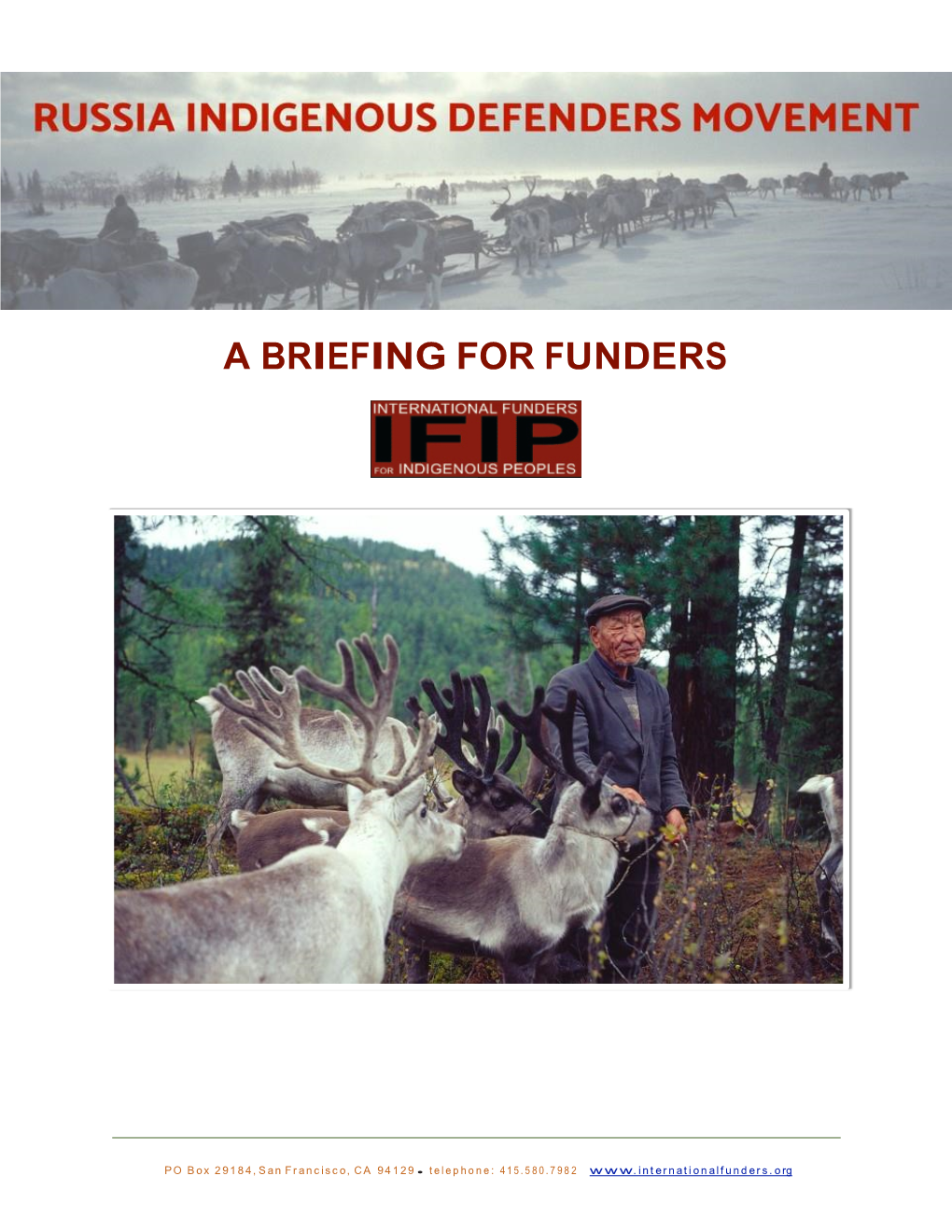 A Briefing for Funders