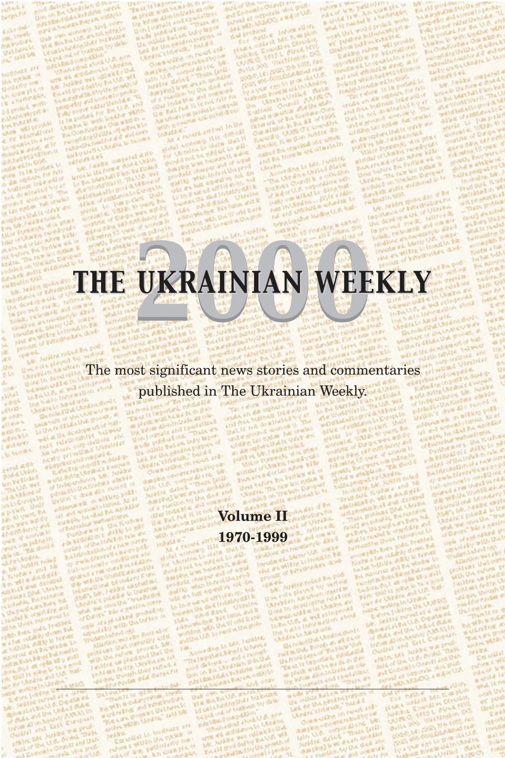 The Ukrainian Weekly 2000