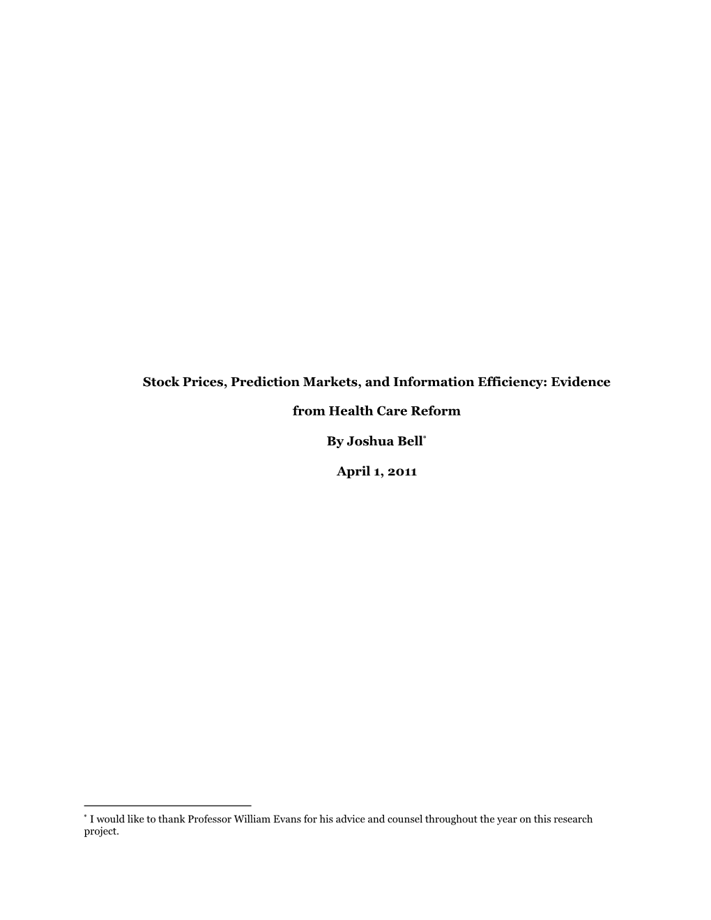 Stock Prices, Prediction Markets, and Information Efficiency: Evidence