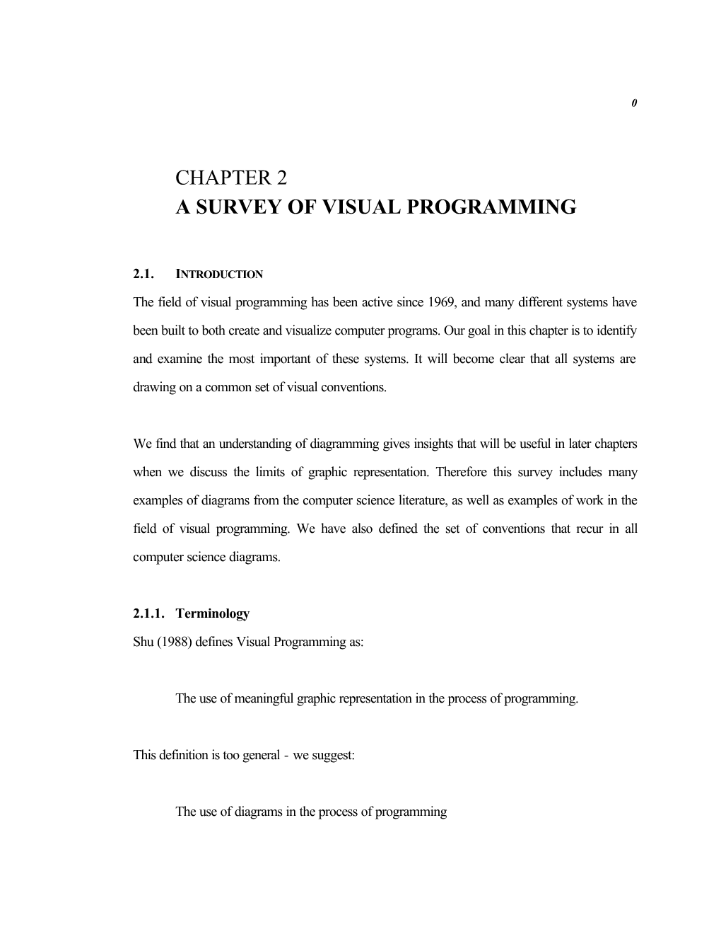 Chapter 2 a Survey of Visual Programming