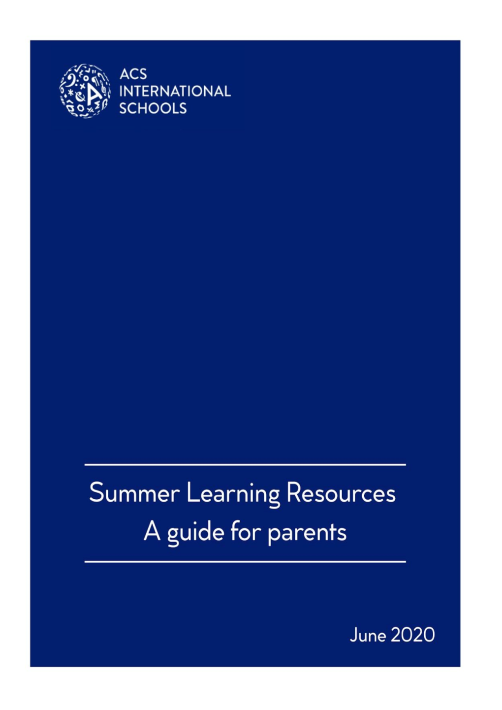 A Parent's Guide to the Summer Holidays 2020 Edition.Pdf