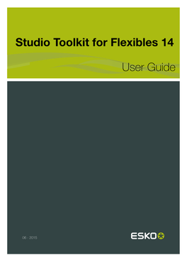 Studio Toolkit for Flexibles 14 User Guide