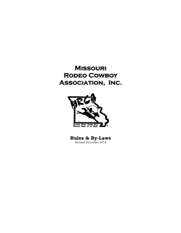 Missouri Rodeo Cowboy Association, Inc