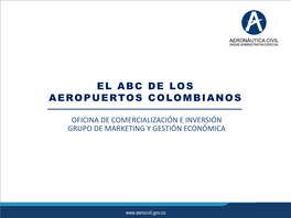 El Abc De Los Aeropuertos Colombianos
