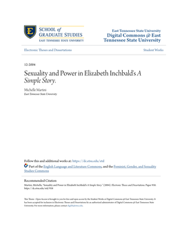 Sexuality and Power in Elizabeth Inchbald's &lt;Em&gt;A Simple Story&lt;/Em&gt;