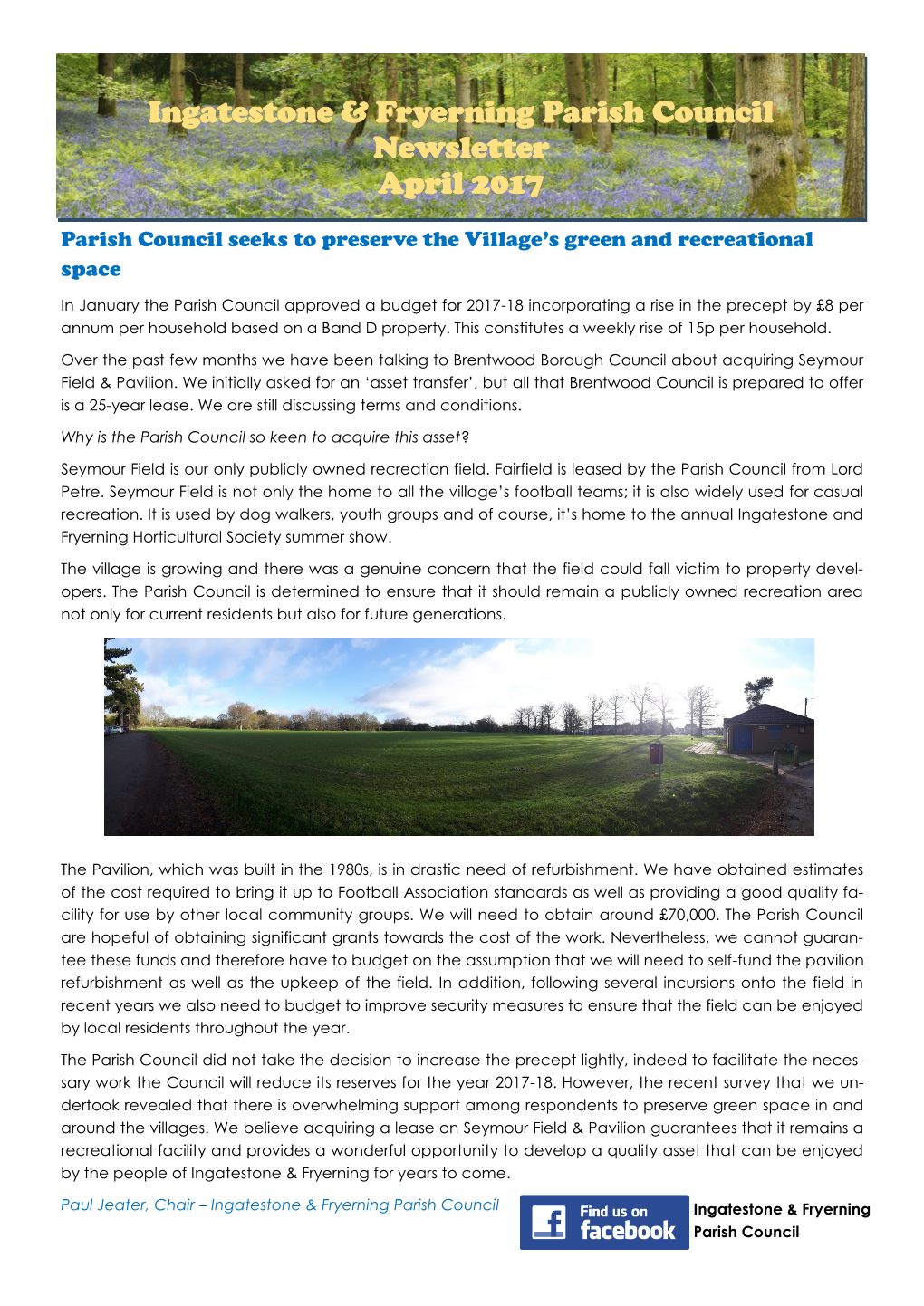 Ingatestone & Fryerning Parish Council Newsletter April 2017