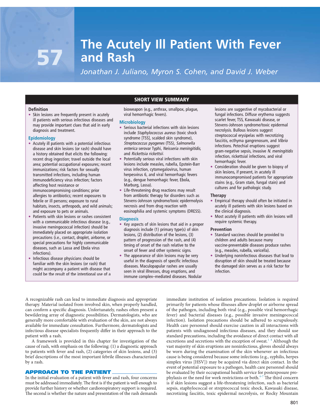 The Acutely Ill Patient with Fever and Rash