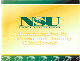 This Administrative and Professional Faculty Handbook Was Approved by the Board of Visitors on December 14, 2001