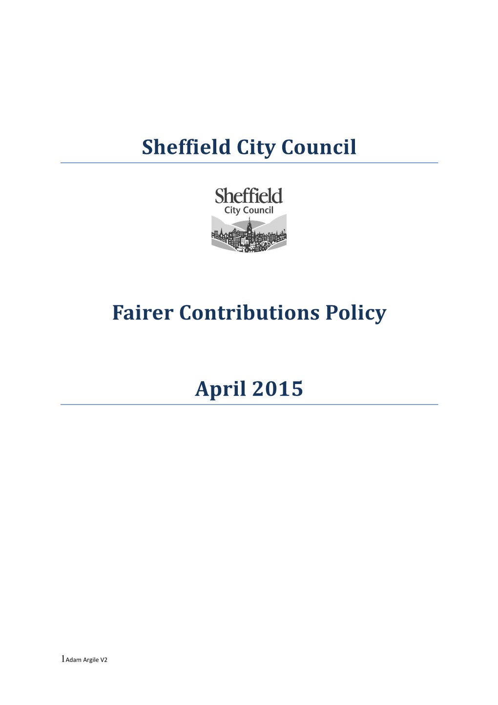 Sheffield City Council s1